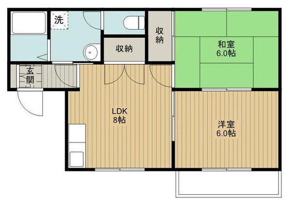 サニーハイツの物件間取画像